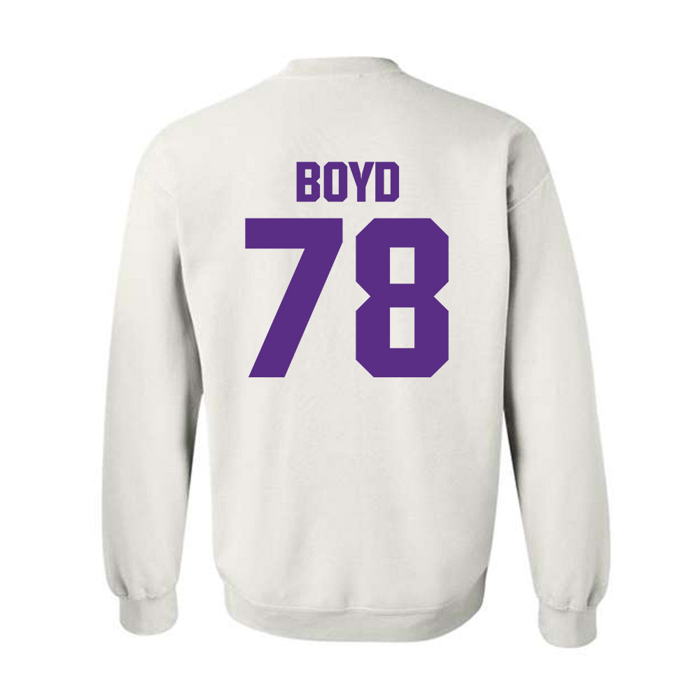 Northwestern - NCAA Football : Trey Boyd - Sports Shersey Crewneck Sweatshirt-1