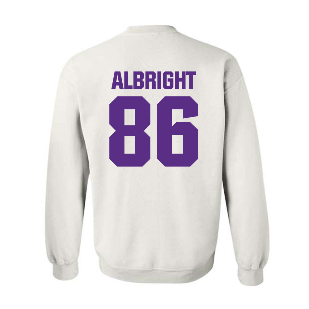 Northwestern - NCAA Football : Lawson Albright - Sports Shersey Crewneck Sweatshirt
