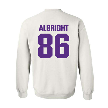 Northwestern - NCAA Football : Lawson Albright - Sports Shersey Crewneck Sweatshirt