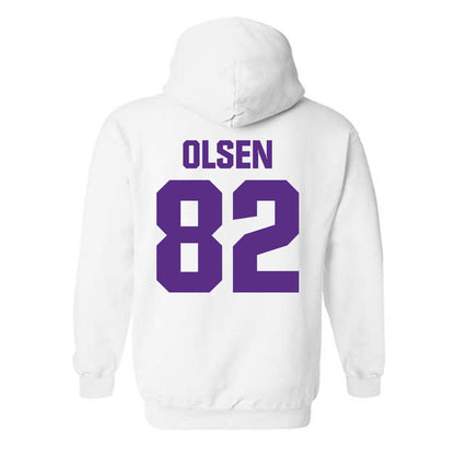 Northwestern - NCAA Football : Jack Olsen - Sports Shersey Hooded Sweatshirt