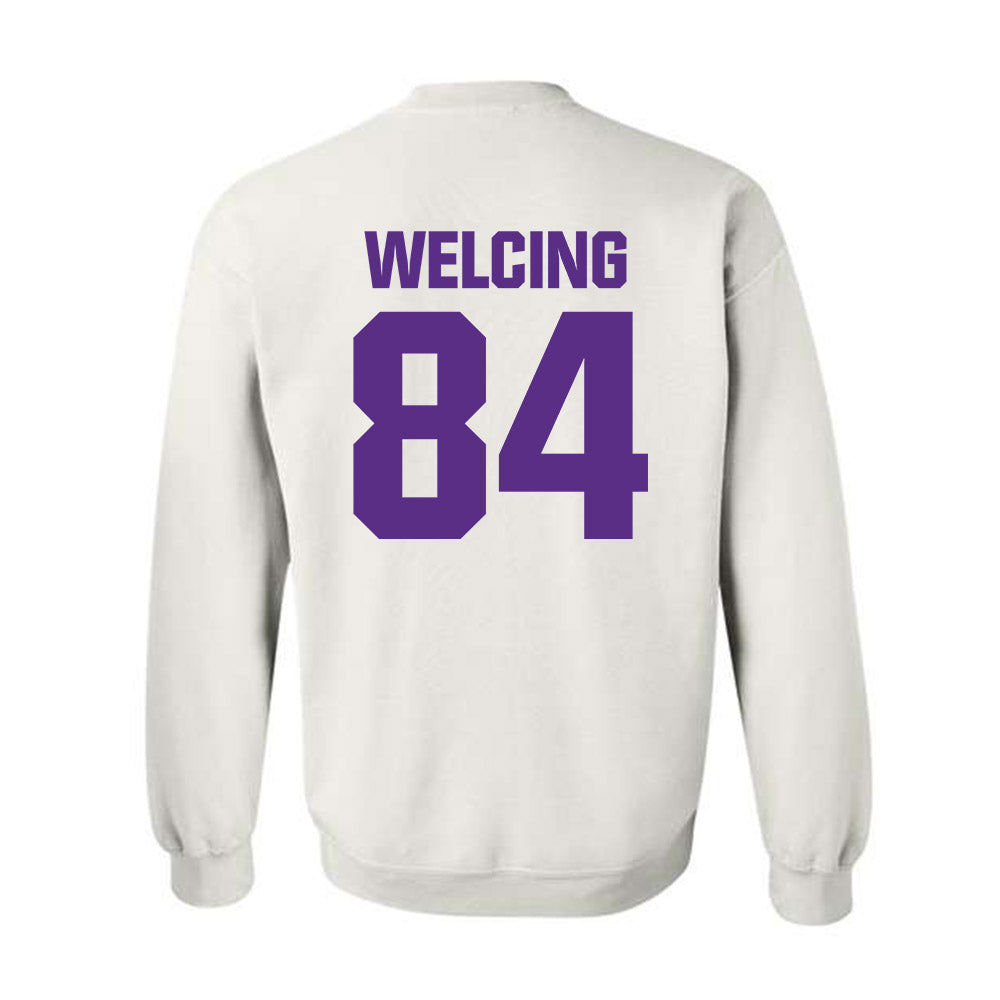 Northwestern - NCAA Football : Hunter Welcing - Sports Shersey Crewneck Sweatshirt-1