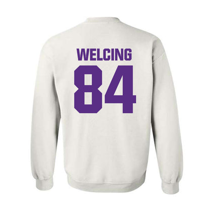 Northwestern - NCAA Football : Hunter Welcing - Sports Shersey Crewneck Sweatshirt-1