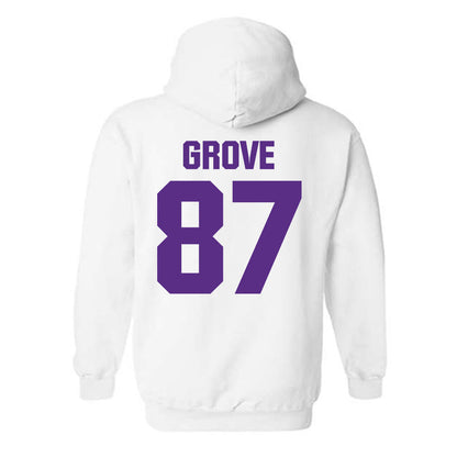 Northwestern - NCAA Football : Carson Grove - Sports Shersey Hooded Sweatshirt-1