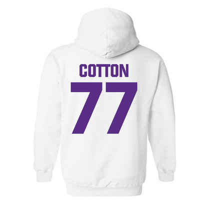 Northwestern - NCAA Football : Idrys Cotton - Sports Shersey Hooded Sweatshirt-1