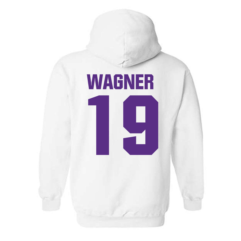 Northwestern - NCAA Football : Drew Wagner - Sports Shersey Hooded Sweatshirt-1