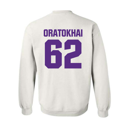 Northwestern - NCAA Football : Adrian-Izic Oratokhai - Sports Shersey Crewneck Sweatshirt