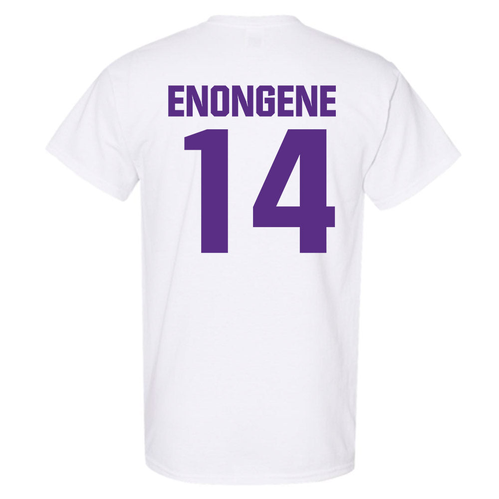 Northwestern - NCAA Football : Dube Enongene - Sports Shersey T-Shirt-1