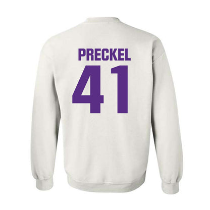 Northwestern - NCAA Football : Robby Preckel - Sports Shersey Crewneck Sweatshirt-1
