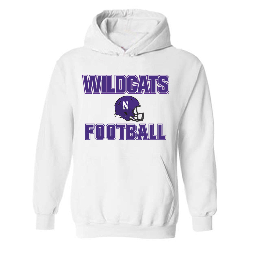 Northwestern - NCAA Football : Joe DeHaan - Sports Shersey Hooded Sweatshirt