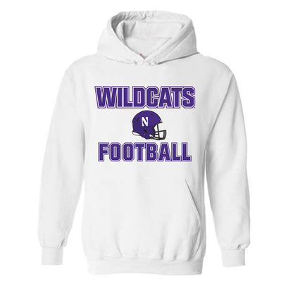 Northwestern - NCAA Football : Joe DeHaan - Sports Shersey Hooded Sweatshirt