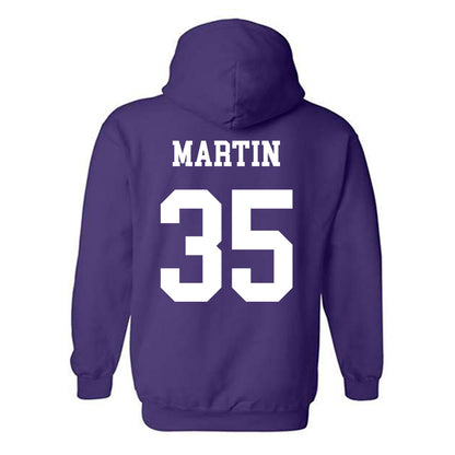 Northwestern - NCAA Football : Sean Martin - Sports Shersey Hooded Sweatshirt-1