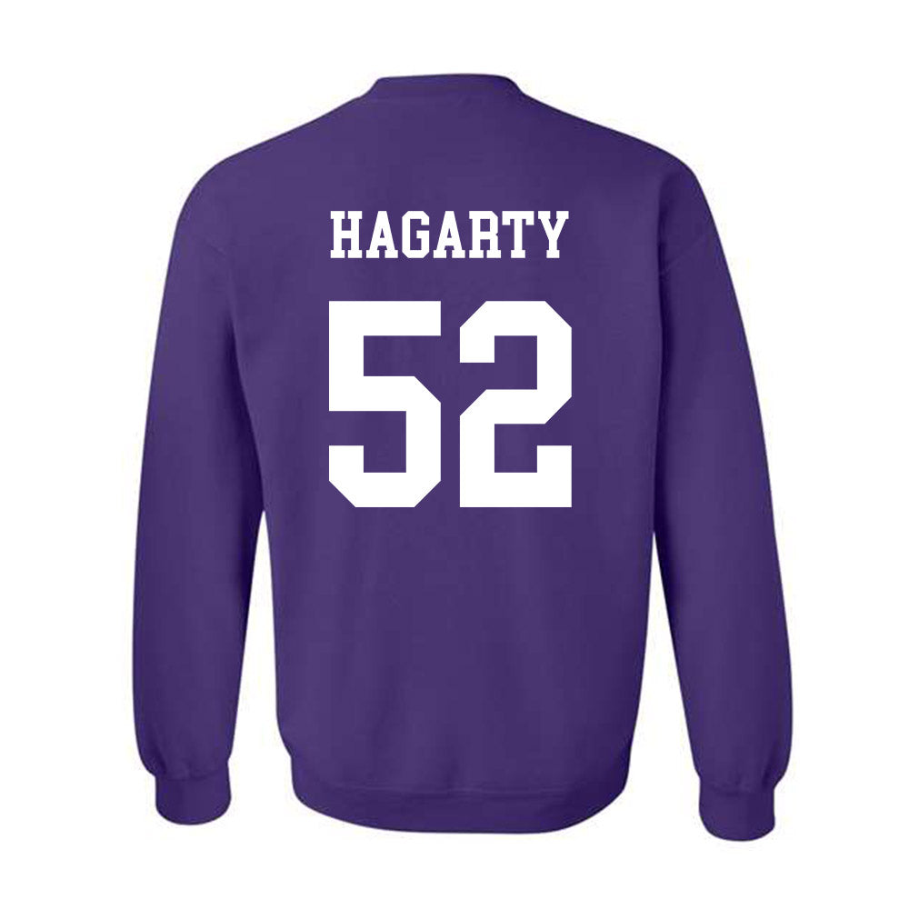 Northwestern - NCAA Football : Richie Hagarty - Sports Shersey Crewneck Sweatshirt