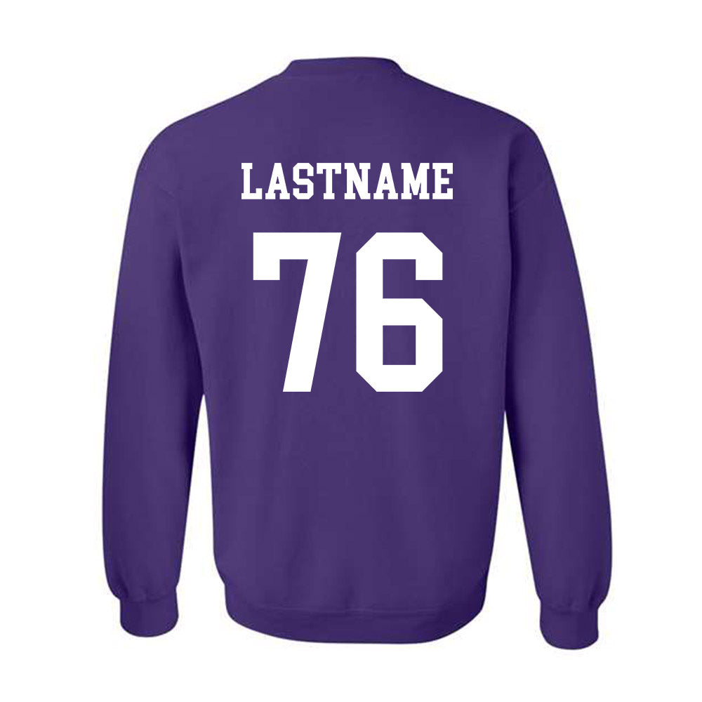 Northwestern - NCAA Football : Michael OConnell - Sports Shersey Crewneck Sweatshirt-1