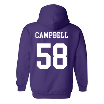 Northwestern - NCAA Football : Nathaniel Campbell - Sports Shersey Hooded Sweatshirt-1