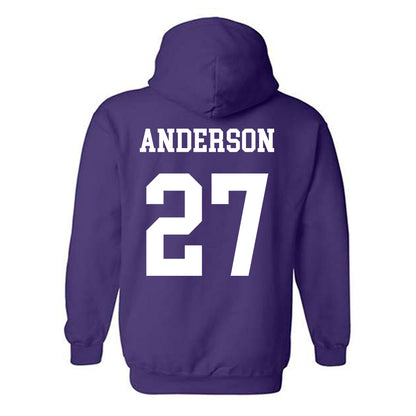 Northwestern - NCAA Football : Daniel Anderson - Sports Shersey Hooded Sweatshirt-1