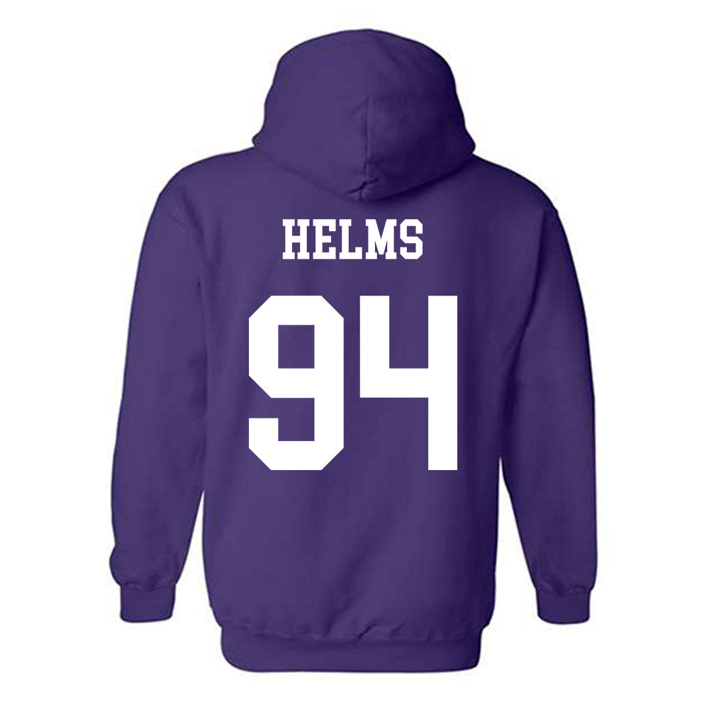 Northwestern - NCAA Football : Henry Helms - Sports Shersey Hooded Sweatshirt