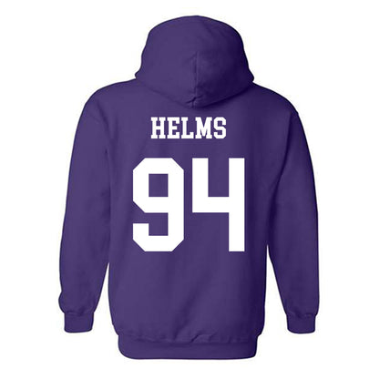 Northwestern - NCAA Football : Henry Helms - Sports Shersey Hooded Sweatshirt