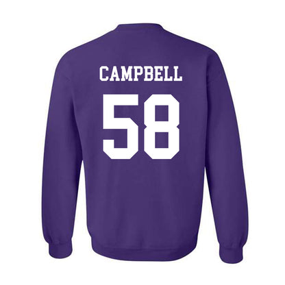 Northwestern - NCAA Football : Nathaniel Campbell - Sports Shersey Crewneck Sweatshirt-1