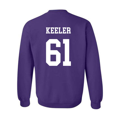Northwestern - NCAA Football : Matt Keeler - Sports Shersey Crewneck Sweatshirt