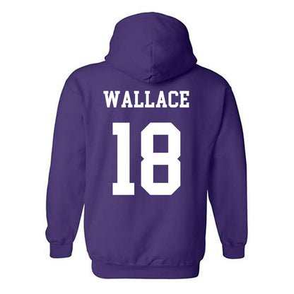 Northwestern - NCAA Football : Garner Wallace - Sports Shersey Hooded Sweatshirt