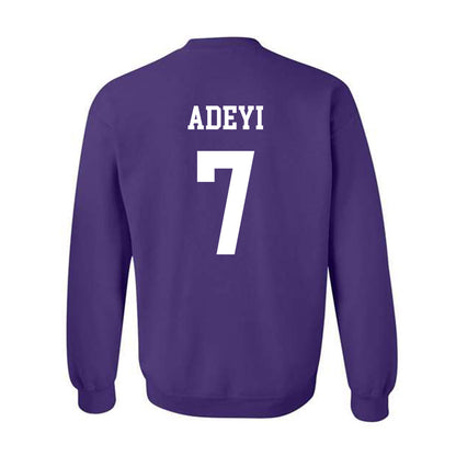 Northwestern - NCAA Football : Ore Adeyi - Sports Shersey Crewneck Sweatshirt