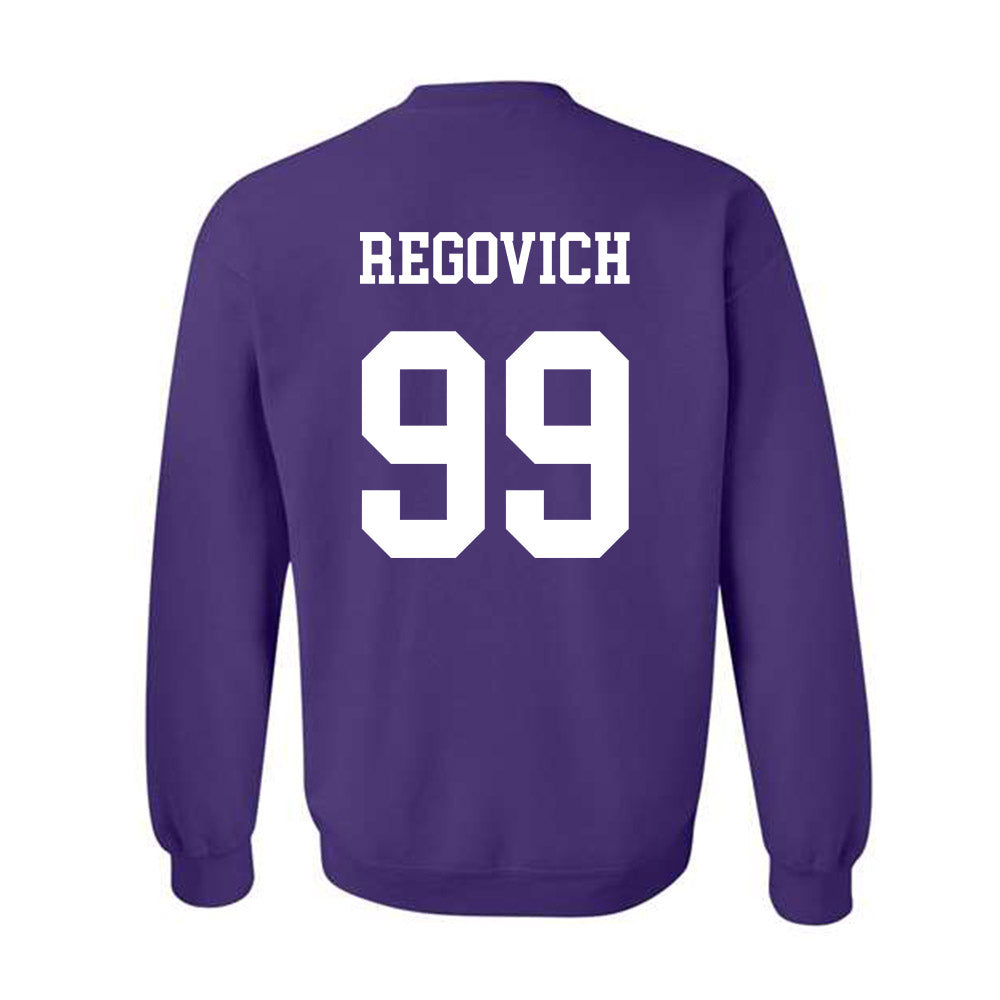 Northwestern - NCAA Football : Troy Regovich - Sports Shersey Crewneck Sweatshirt-1