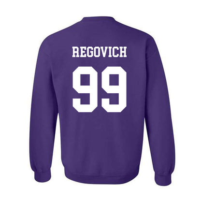 Northwestern - NCAA Football : Troy Regovich - Sports Shersey Crewneck Sweatshirt-1