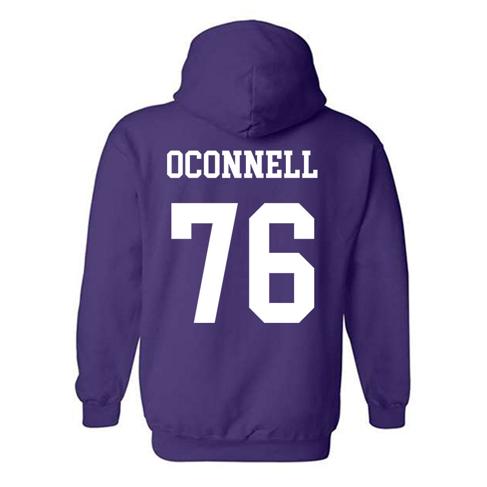 Northwestern - NCAA Football : Michael OConnell - Sports Shersey Hooded Sweatshirt-1