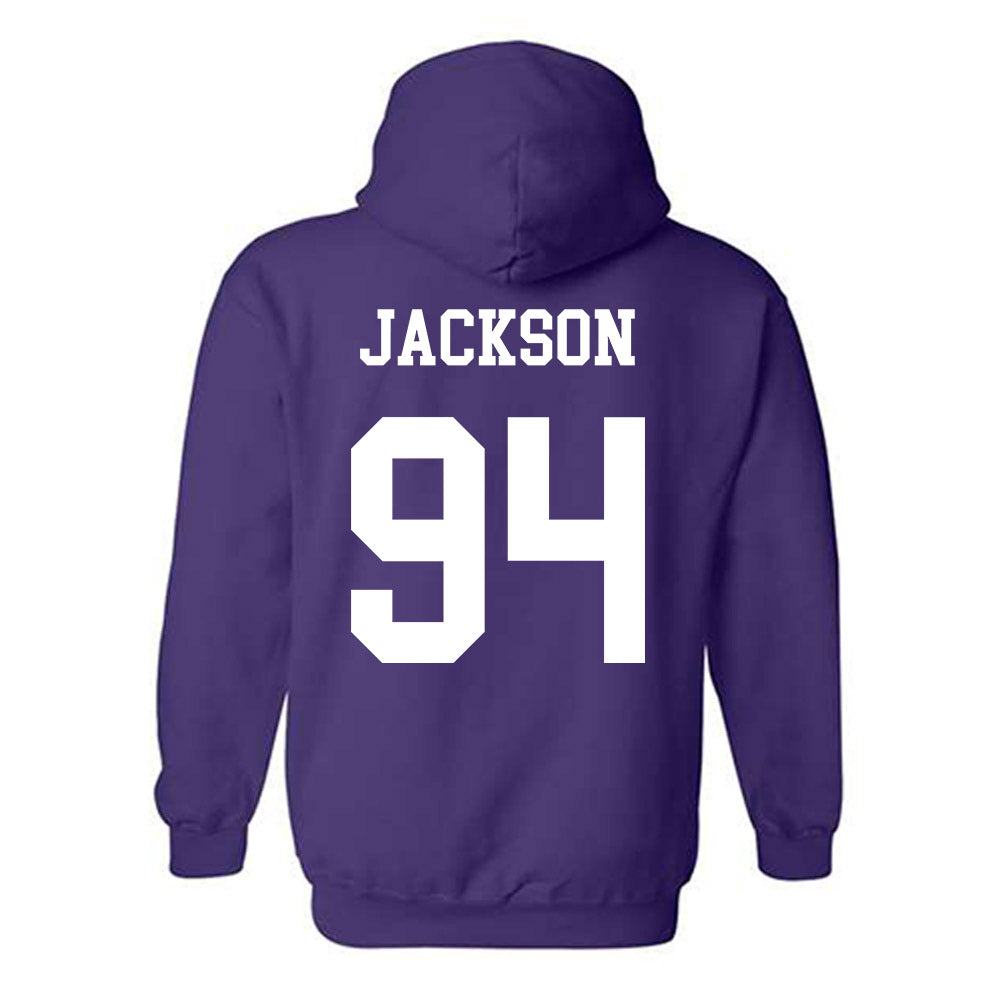 Northwestern - NCAA Football : Miguel Jackson - Sports Shersey Hooded Sweatshirt-1