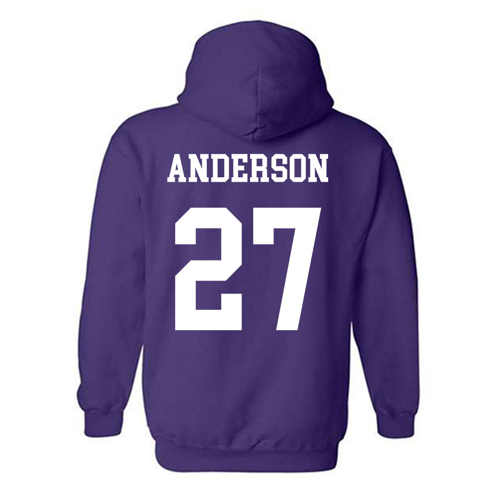 Northwestern - NCAA Football : Daniel Anderson - Sports Shersey Hooded Sweatshirt-1