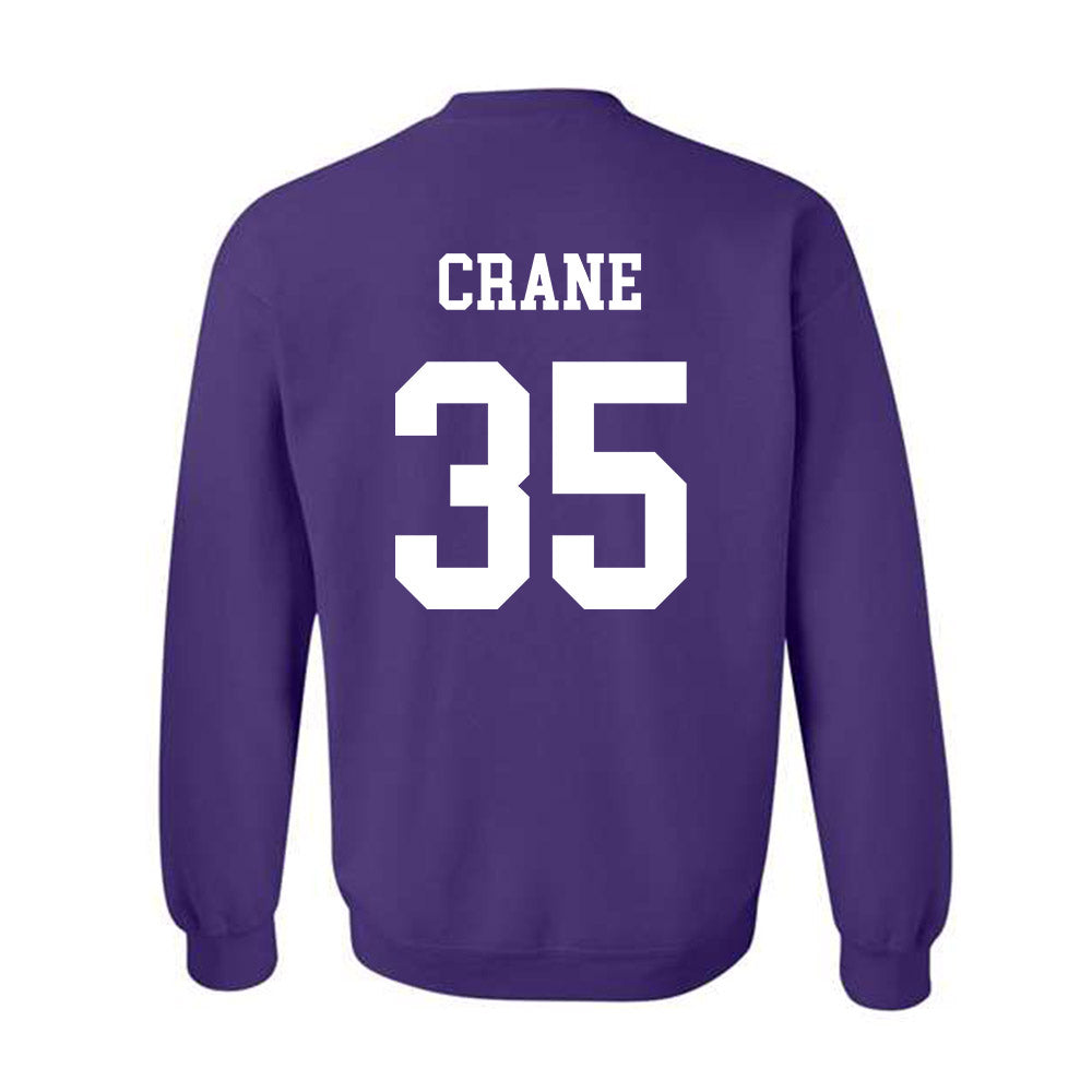 Northwestern - NCAA Football : Tate Crane - Sports Shersey Crewneck Sweatshirt-1
