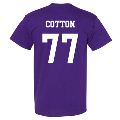 Northwestern - NCAA Football : Idrys Cotton - Sports Shersey T-Shirt-1