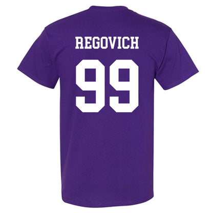 Northwestern - NCAA Football : Troy Regovich - Sports Shersey T-Shirt-1
