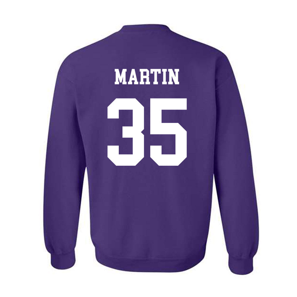Northwestern - NCAA Football : Sean Martin - Sports Shersey Crewneck Sweatshirt-1