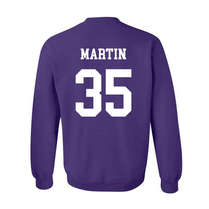 Northwestern - NCAA Football : Sean Martin - Sports Shersey Crewneck Sweatshirt-1