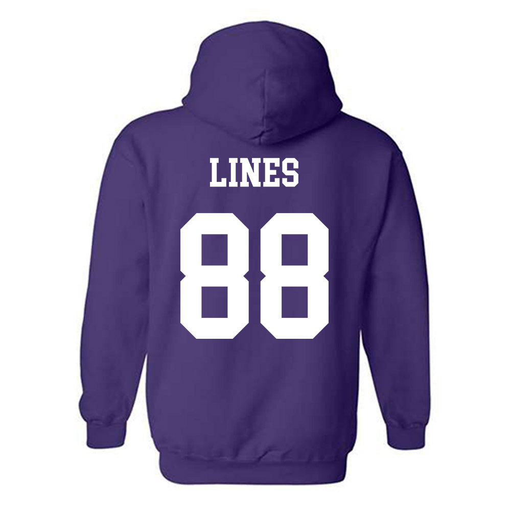 Northwestern - NCAA Football : Alex Lines - Sports Shersey Hooded Sweatshirt-1