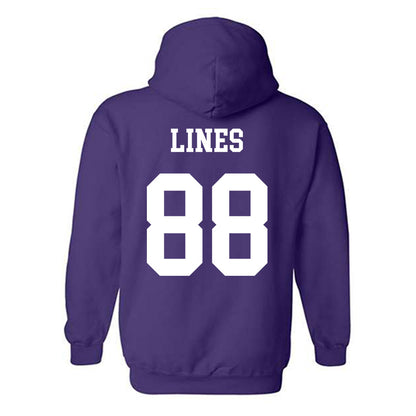 Northwestern - NCAA Football : Alex Lines - Sports Shersey Hooded Sweatshirt-1