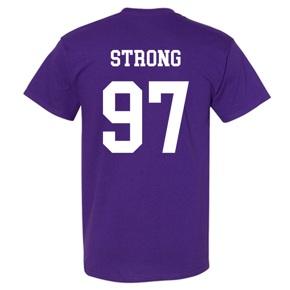Northwestern - NCAA Football : Braxton Strong - Sports Shersey T-Shirt-1