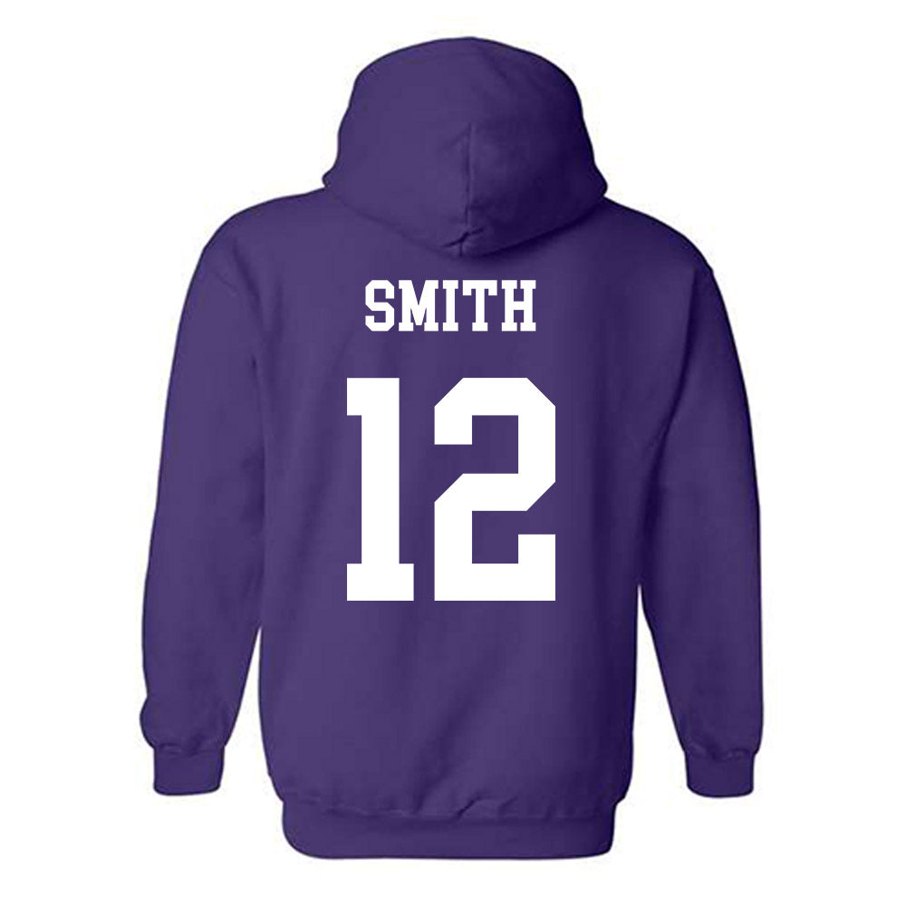 Northwestern - NCAA Football : Evan Smith - Sports Shersey Hooded Sweatshirt