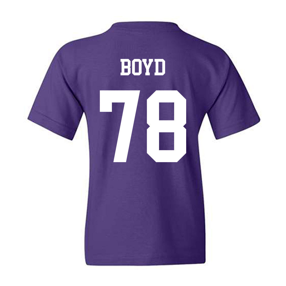 Northwestern - NCAA Football : Trey Boyd - Sports Shersey Youth T-Shirt-1