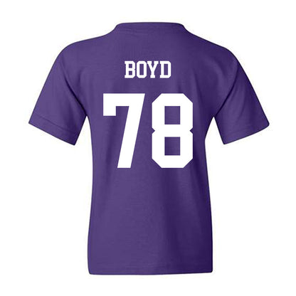 Northwestern - NCAA Football : Trey Boyd - Sports Shersey Youth T-Shirt-1