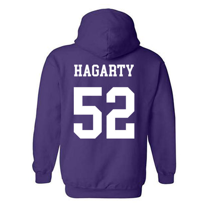 Northwestern - NCAA Football : Richie Hagarty - Sports Shersey Hooded Sweatshirt