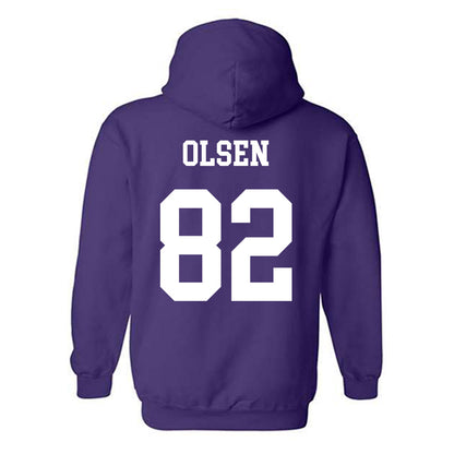 Northwestern - NCAA Football : Jack Olsen - Sports Shersey Hooded Sweatshirt