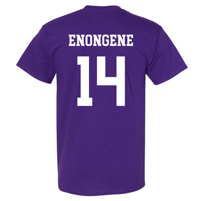 Northwestern - NCAA Football : Dube Enongene - Sports Shersey T-Shirt-1