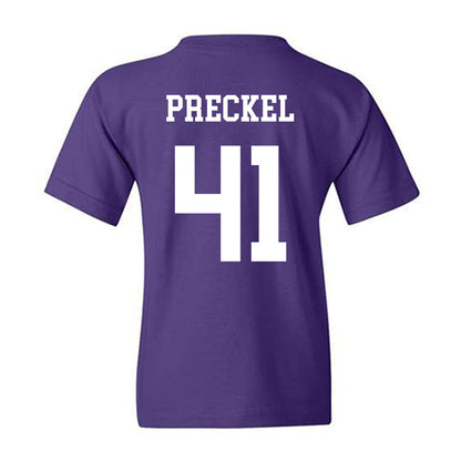 Northwestern - NCAA Football : Robby Preckel - Sports Shersey Youth T-Shirt-1