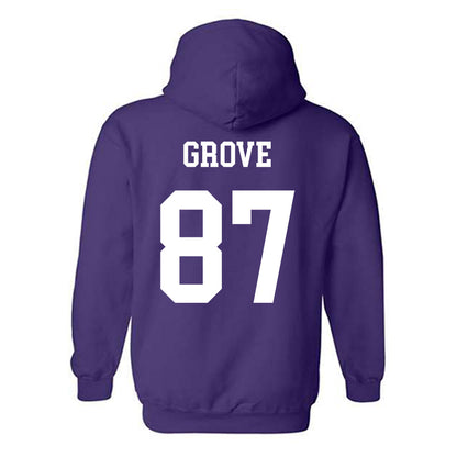 Northwestern - NCAA Football : Carson Grove - Sports Shersey Hooded Sweatshirt-1