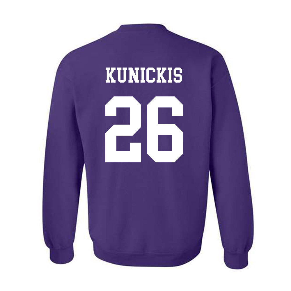 Northwestern - NCAA Football : Albert Kunickis - Sports Shersey Crewneck Sweatshirt-1