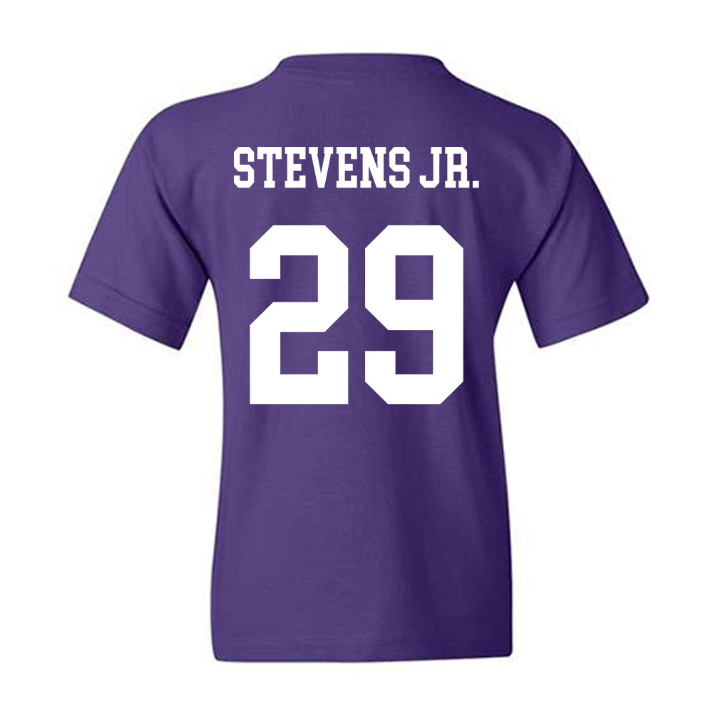 Northwestern - NCAA Football : JonJon Stevens Jr. - Sports Shersey Youth T-Shirt-1