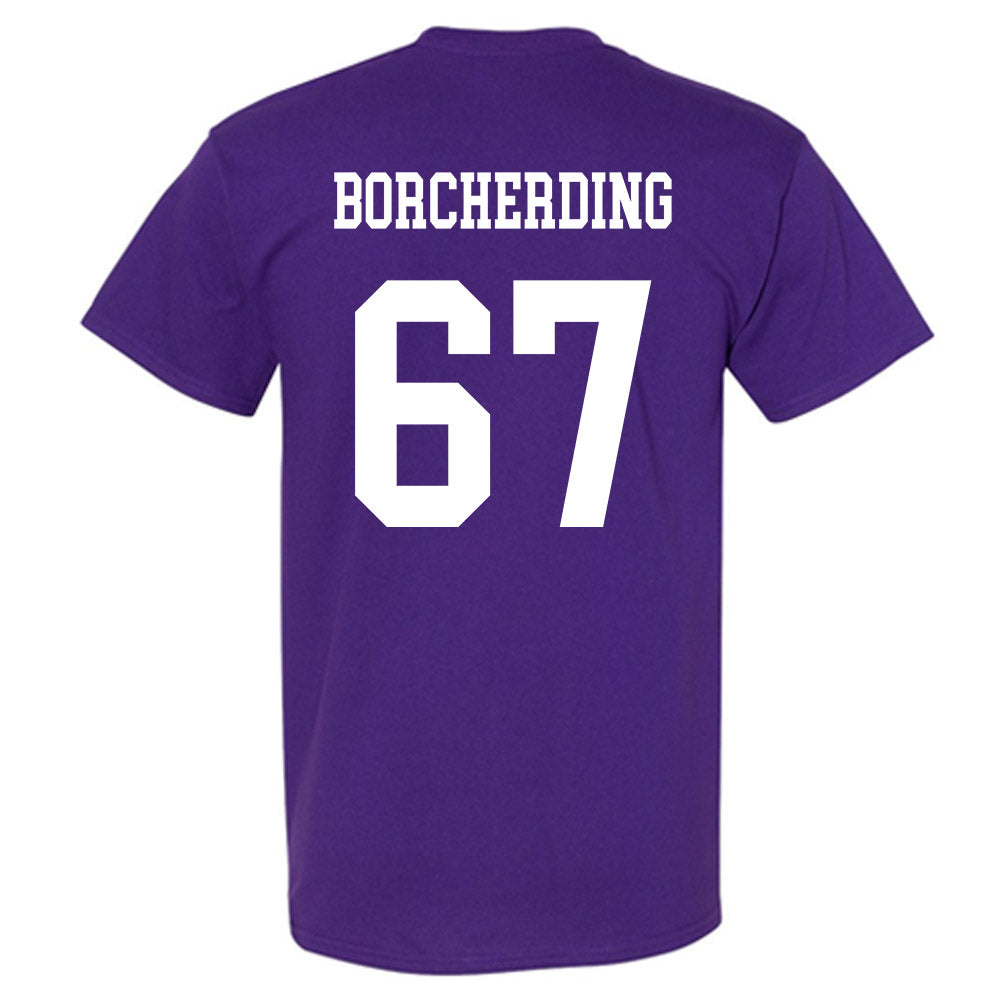 Northwestern - NCAA Football : Jace Borcherding - Sports Shersey T-Shirt-1