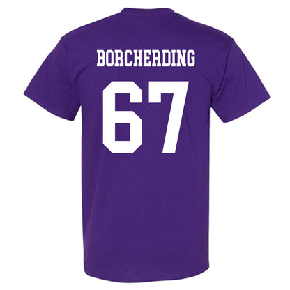 Northwestern - NCAA Football : Jace Borcherding - Sports Shersey T-Shirt-1